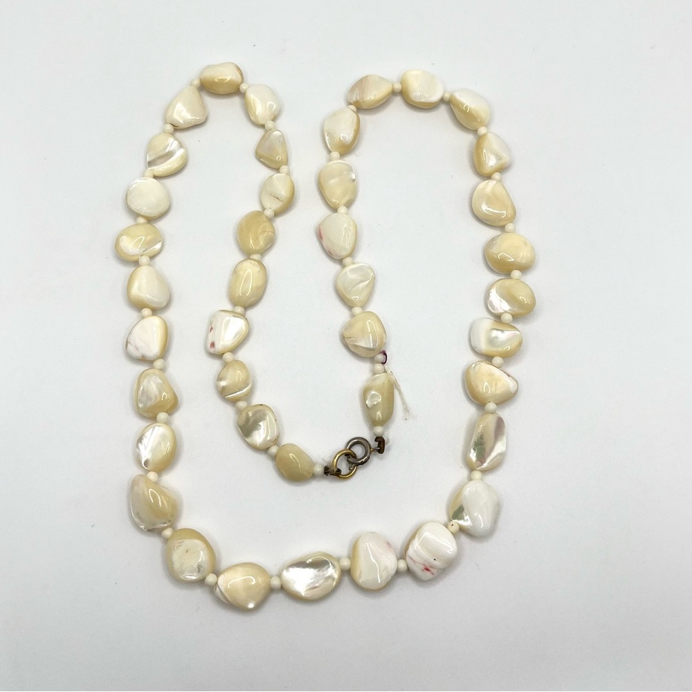 Antique Balamuti Mother Of Pearl Beaded Necklace